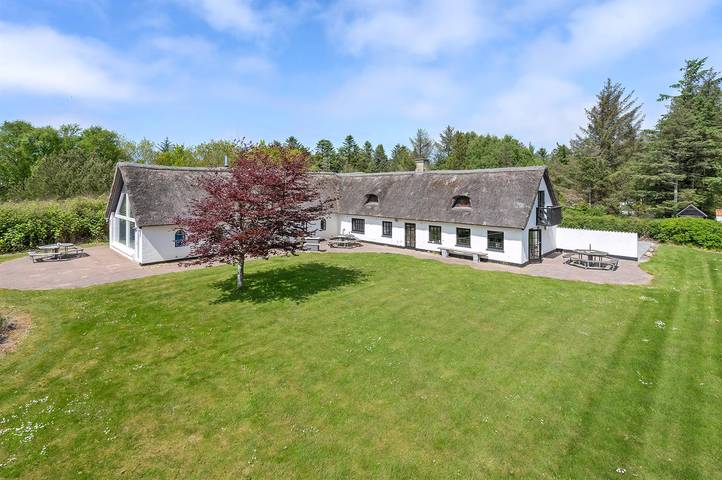 Ferienhaus für 12 Personen, mit Whirlpool und Terrasse sowie Garten und Sauna in Saltum