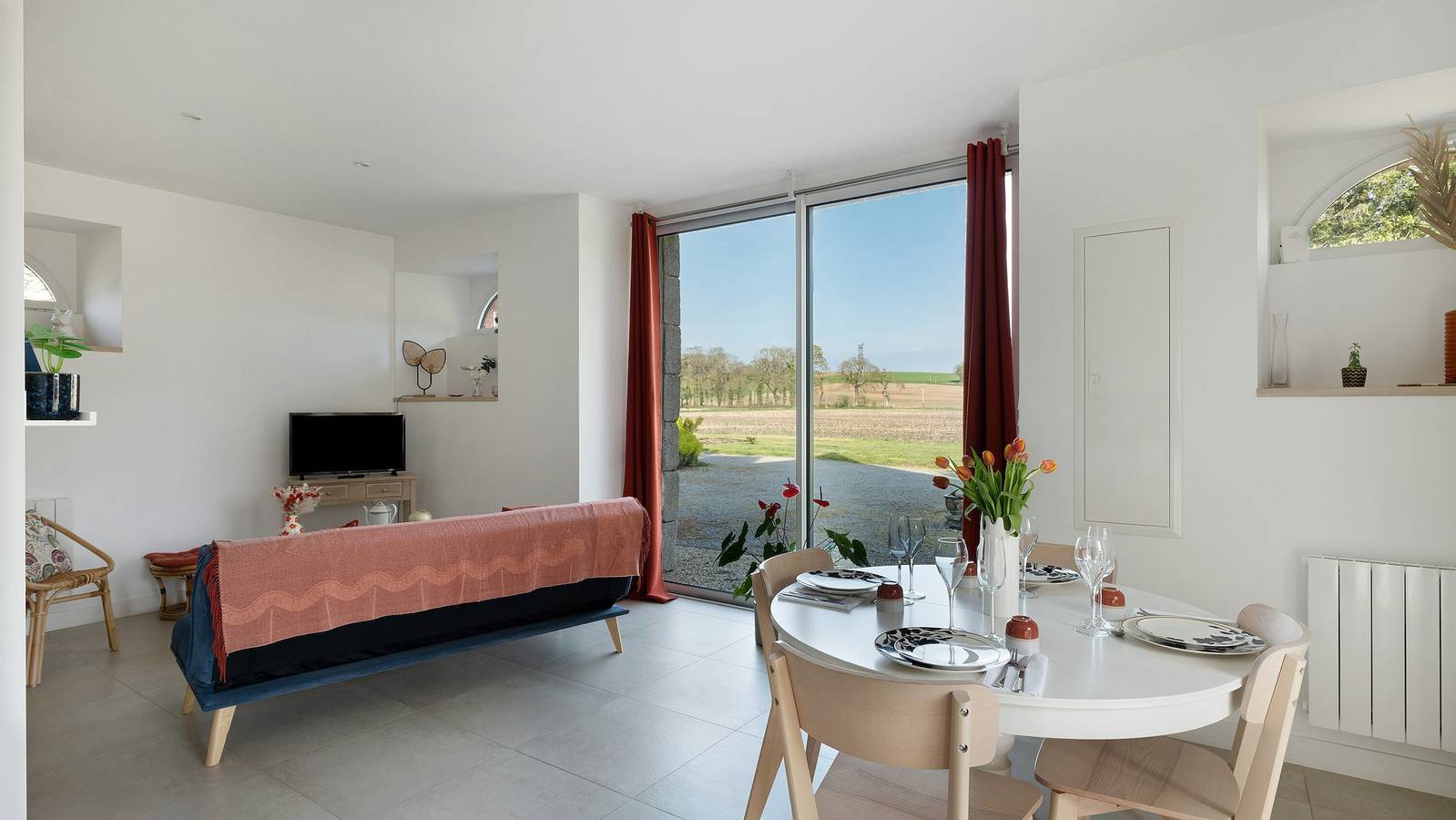 Gîte – Le Buis de Bréhaut: Terrasse, Garten und Wlan in Taupont, Vannes und Umgebung