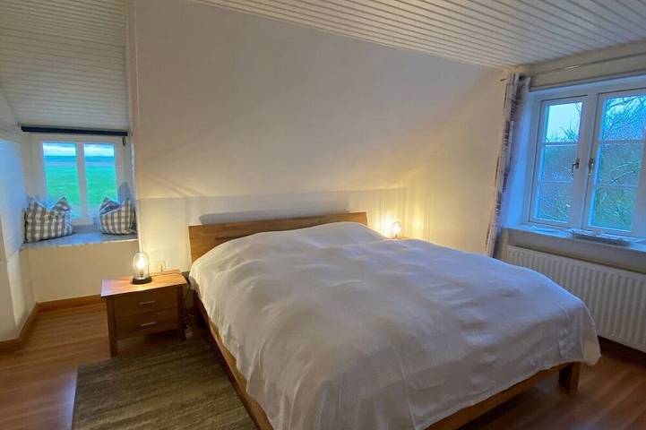 Ganze Wohnung, Wattwurm - gemein. Waschmaschine, Gartennutzung, 2 Etagen, Grill, Parkplatz in Ockholm, Nordfriesland