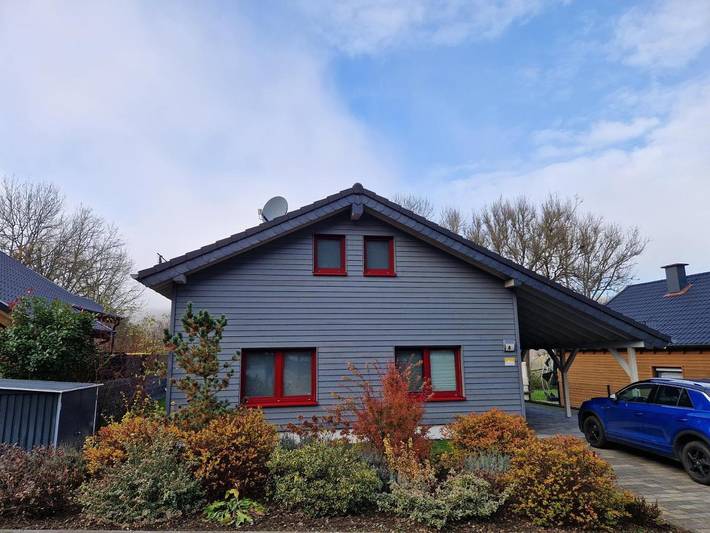 Ferienhaus für 6 Personen, mit Sauna und Garten sowie Ausblick