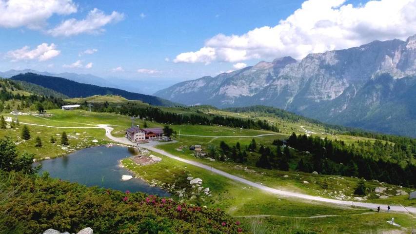 Hotel dla 4 osób, z widok na jezioro i ogród oraz widok, zwierzęta dozwolone w Madonna di Campiglio