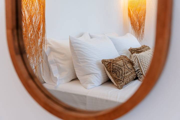 Location de vacances pour 7 personnes, avec Vue sur l’océan et Balcon ainsi que Terrasse et Jardin dans Agia Anna - 4