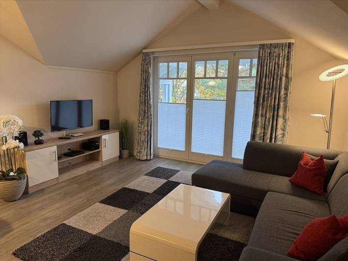 Ferienwohnung für 4 Personen, mit Balkon und Garten
