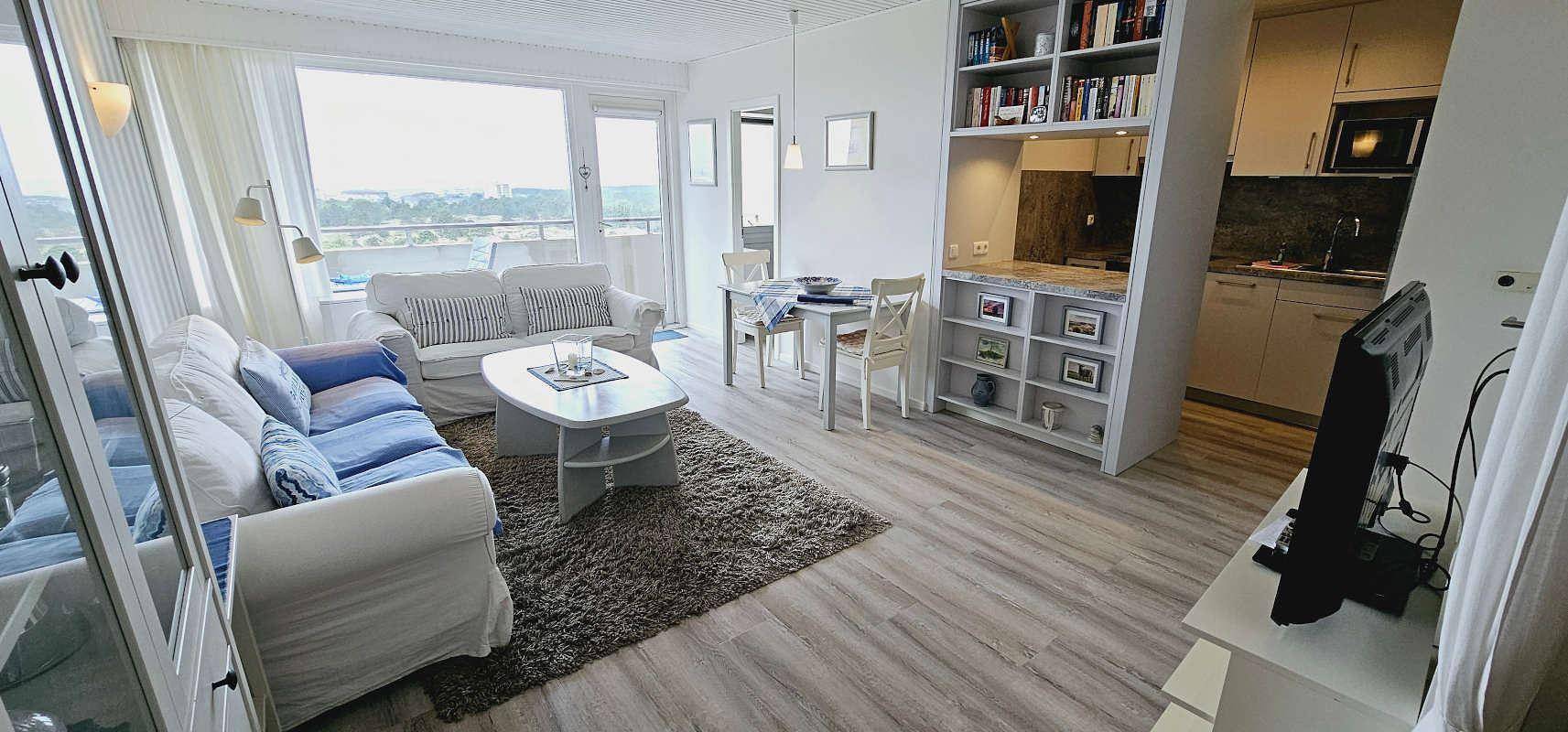 Ganze Ferienwohnung, Fewo "Traumweiß mit Meerblick" in St. Peter-Bad, St. Peter-Ording