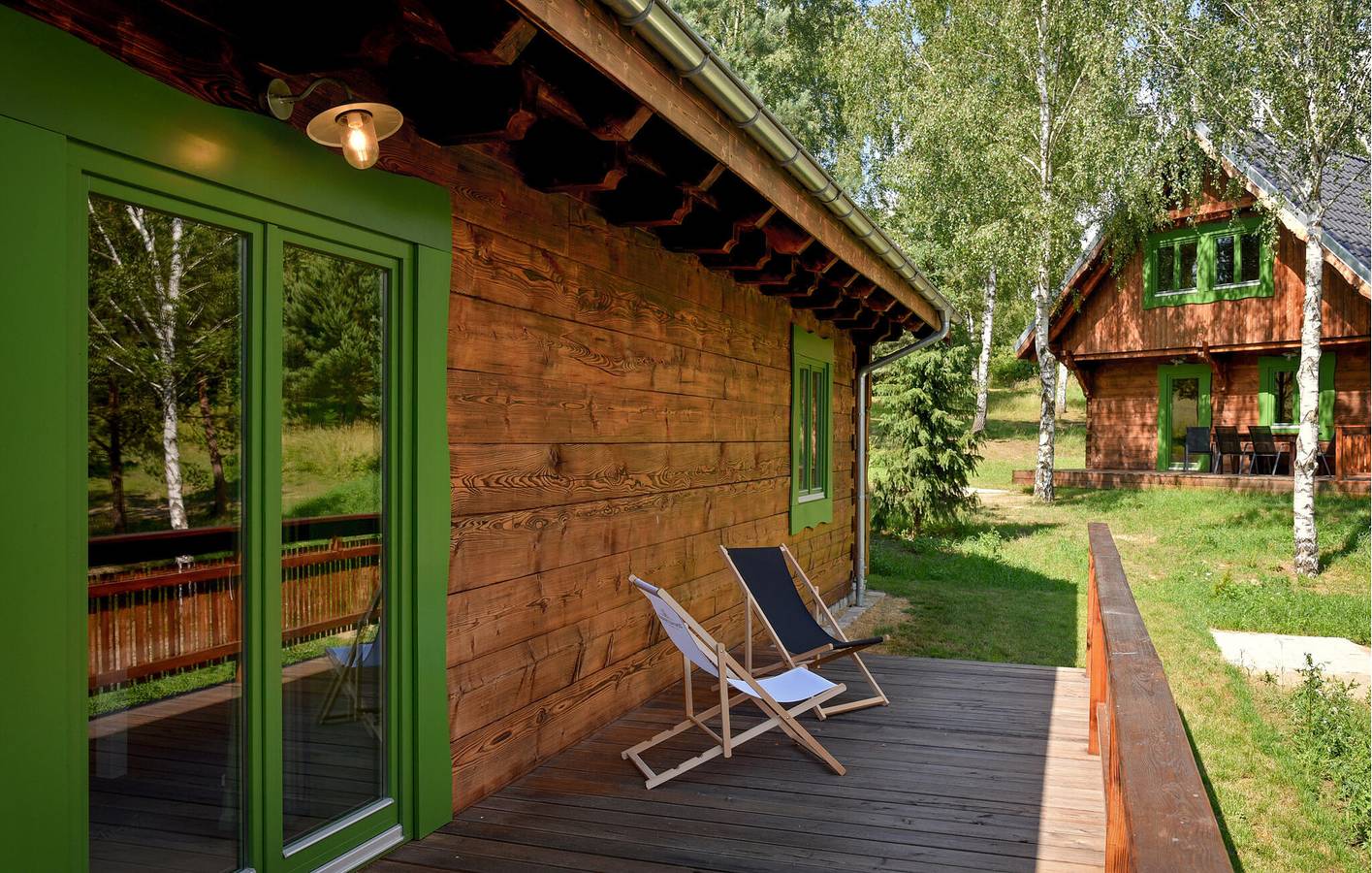 Casa de vacaciones para 8 personas con vistas al lago in Voivodato de Pomerania Occidental
