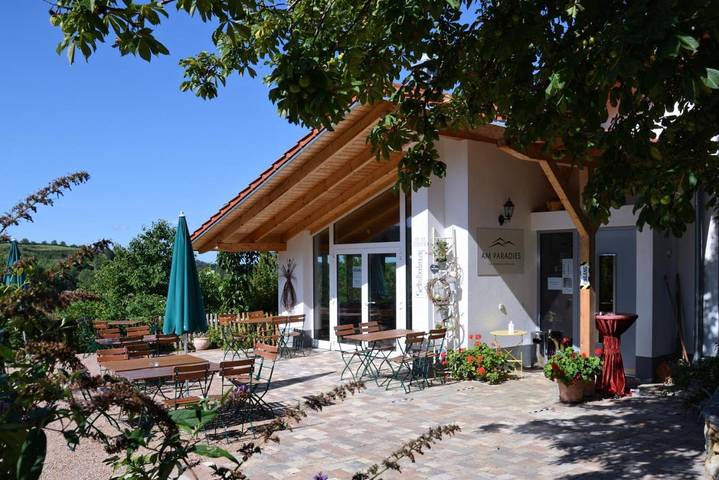 Chambre d’hôte pour 3 personnes, avec Balcon et Terrasse ainsi que Jardin et Vue à Müllheim