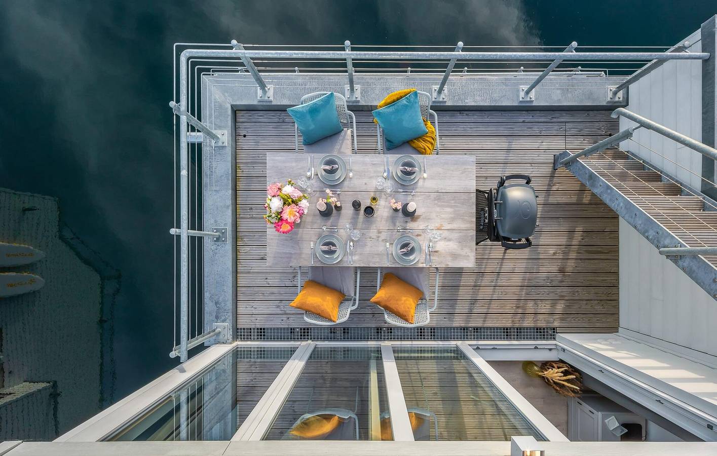 Hausboot mit Meerblick und Terrasse, 1 km vom Strand entfernt in Olpenitz, Kappeln