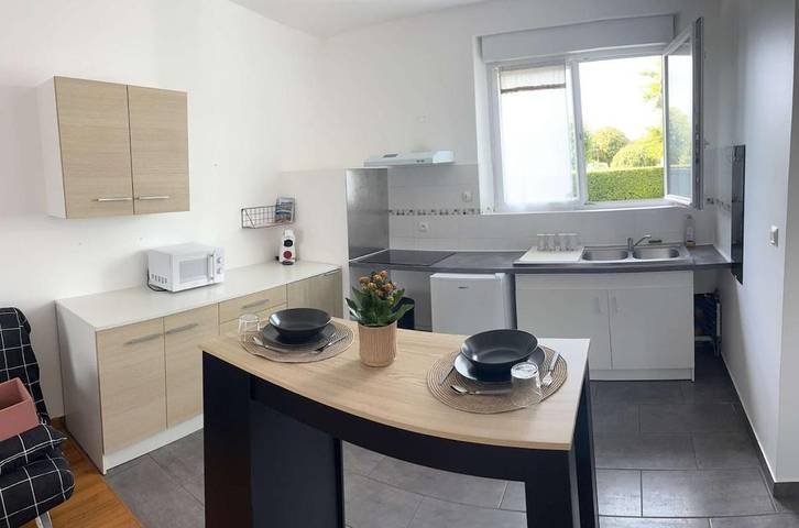 Appartement de vacances pour 3 personnes, avec jardin