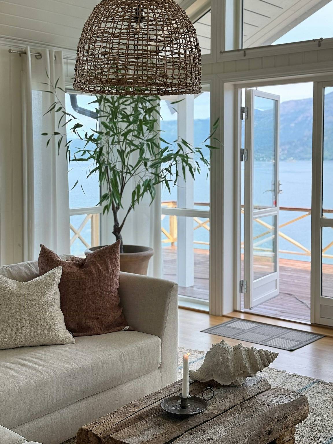 Kabine mit Nordlichtblick und großer Veranda in Ballangen