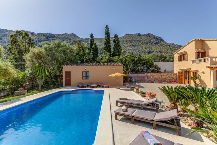 Villa "La Font Canaves" in einer ländlichen Gegend mit Pool in Pollença Stadt, Pollença