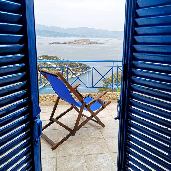 Ferienhaus für 4 Personen, mit Ausblick und Garten sowie Meerblick auf den Peloponnes - 2