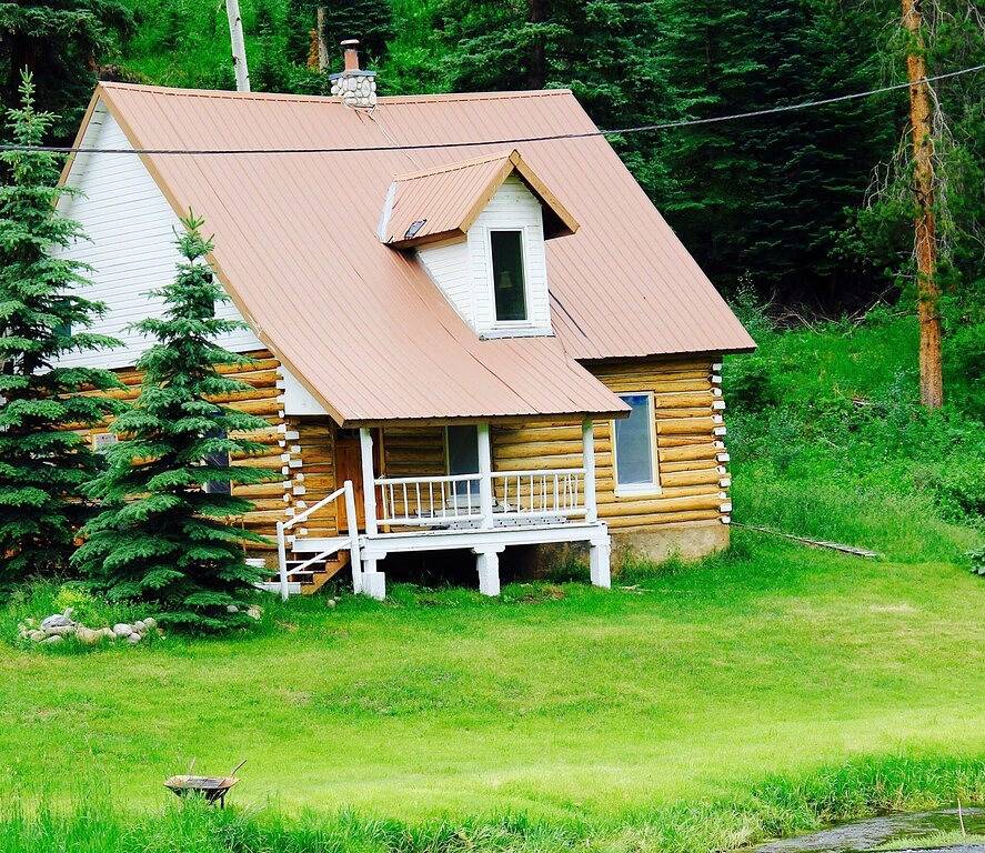 Lena's Cabin in Vail is nestled right beside Gore Creek,  minutes from skiing. in West Vail, Eagle County