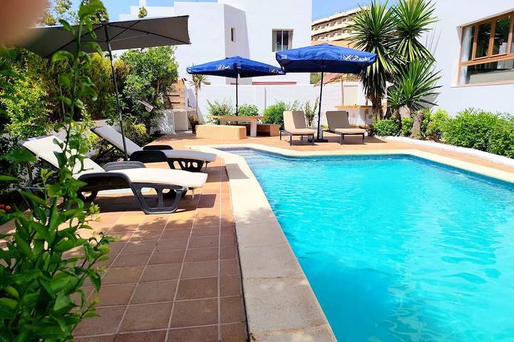 Ferienhaus für 4 Personen, mit Balkon und Garten am Playa d'en Bossa