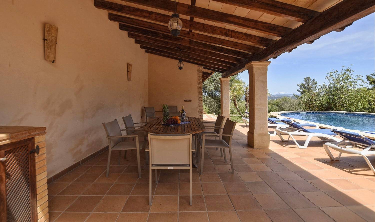 Ferienhaus 'Petit' mit Bergblick, privatem Pool und Wlan in Petra (Mallorca), Mallorca Inselmitte