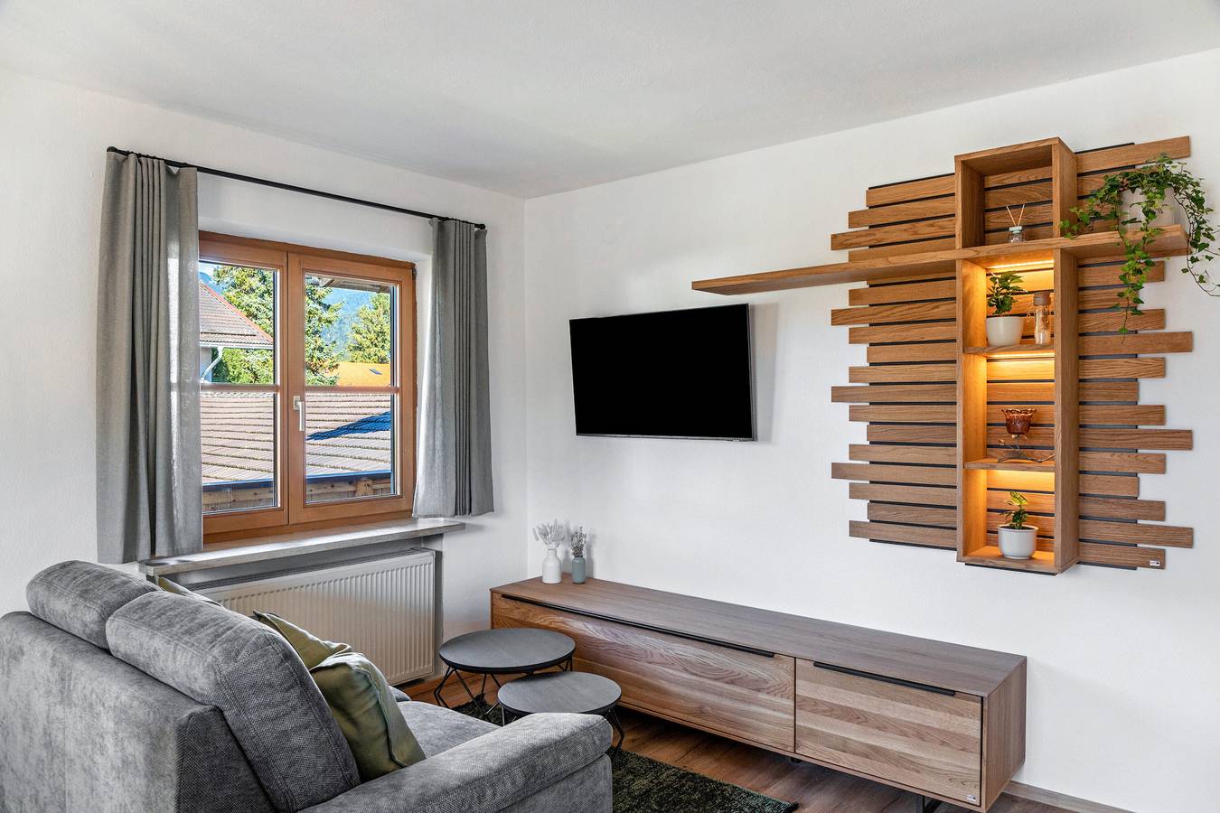 Appartement entier, Appartement 'Waldruhe' avec vue sur la montagne, balcon et Wi-Fi in Krün, Alpes bavaroises