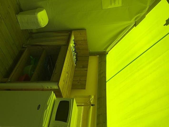 Camping Les Eaux Chaudes - Safarizelt 5 personen - Junior Ecolodge in Digne-les-Bains, Alpes-de-Haute-Provence