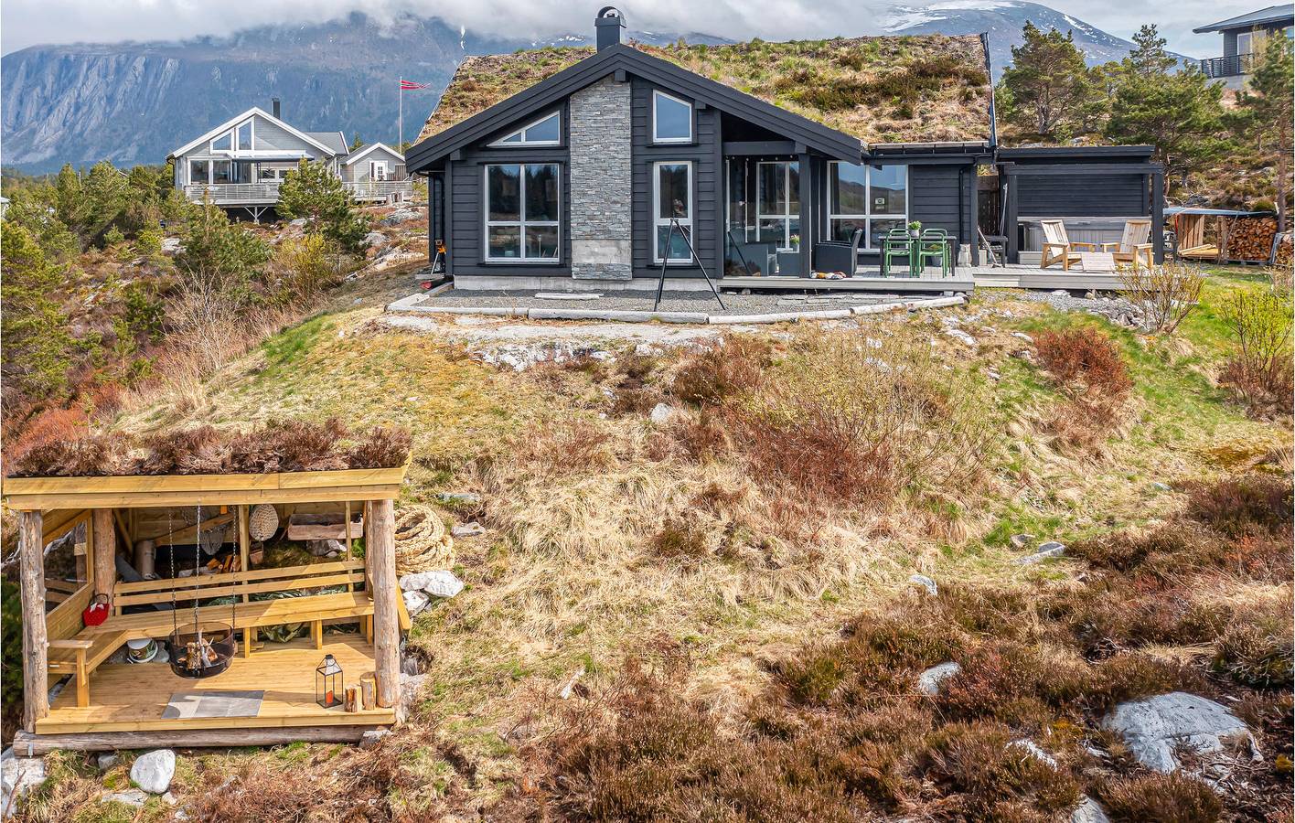Ferienhaus für 6 Personen mit Terrasse in Tustna, Aure