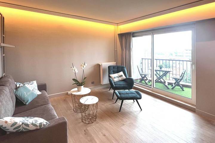 Appartement de vacances pour 2 personnes, avec Balcon et Jardin à Gentilly