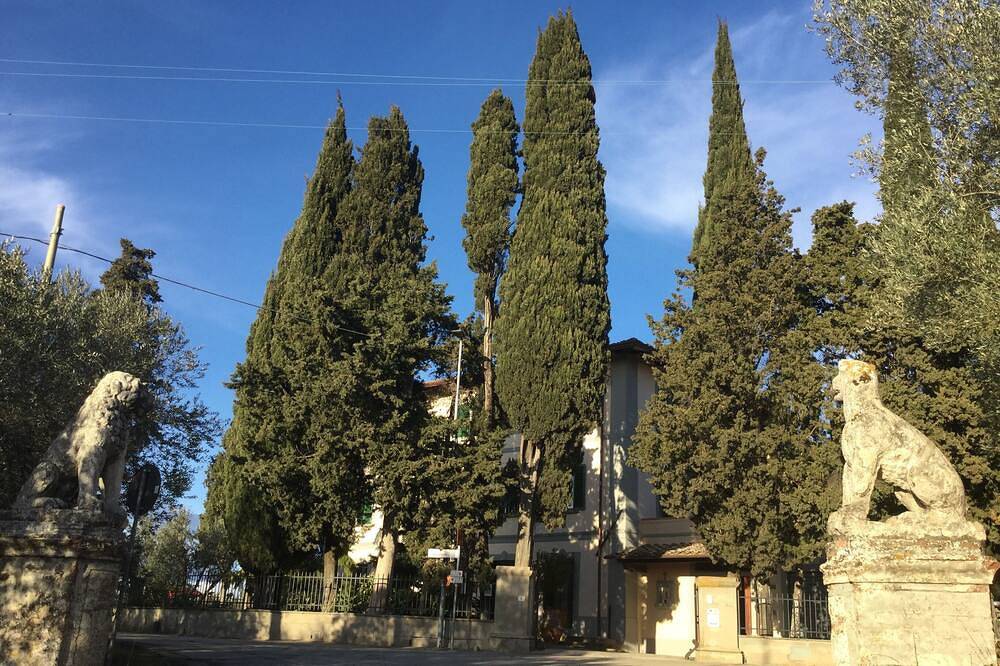 Helle Villa zwischen Florenz (20 km), Siena (50) -1 km vom Dorf Klimaanlage in Montespertoli, Florenz Provinz