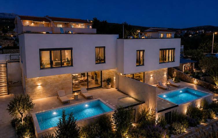 Ferienhaus für 8 Personen, mit Garten und Pool sowie Terrasse in Maslenica - 3