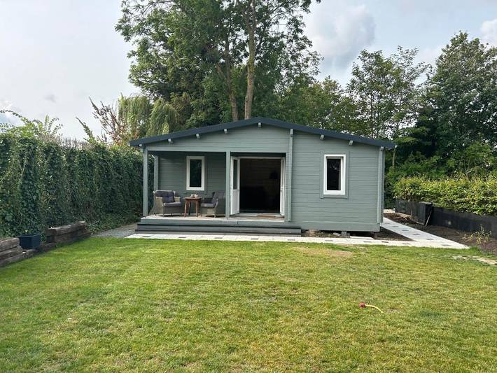 Chalet pour 2 personnes, avec balcon ainsi que vue et jardin