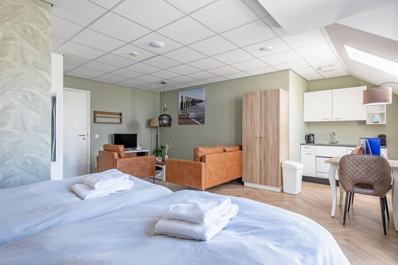 Ruim appartement voor twee personen in De Koog - Texel op 500 meter van het strand. in De Koog, Nederlandse waddeneilanden