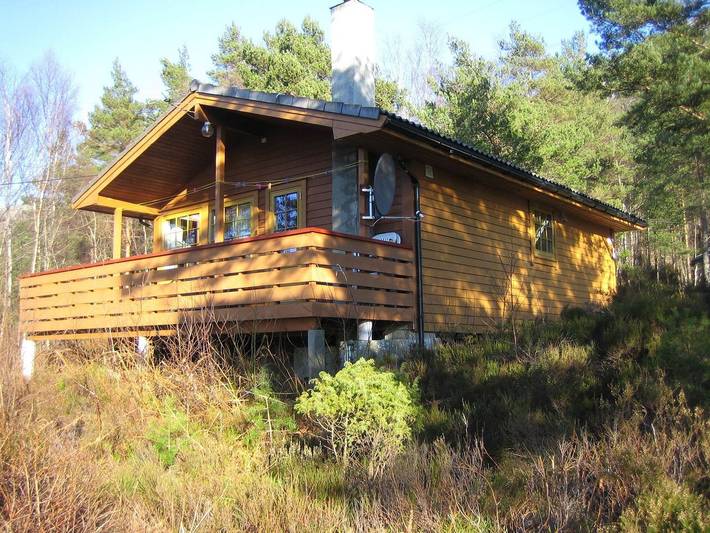 Ferienhaus für 7 Personen, mit Terrasse und Sauna sowie Ausblick