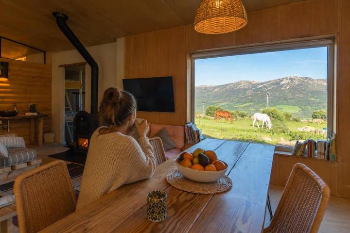 Casa rural para 7 personas, con Terraza y Jardín además de Piscina y Vistas en Facinas