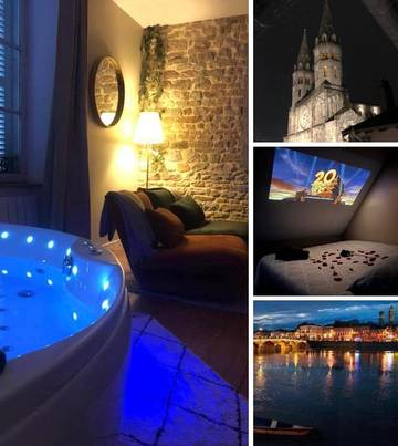Gîte pour 2 personnes, avec jacuzzi à Mâcon