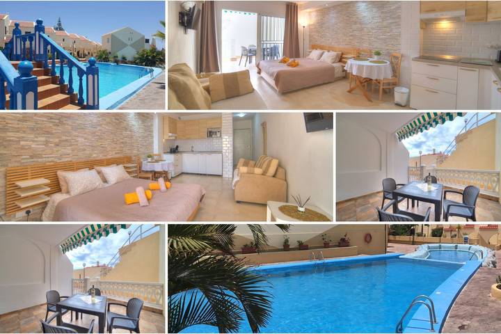 Vacation Home 'Sweet Oasis' with Shared Pool, Private Terrace and Wi-Fi in San Eugenio Alto, Adeje