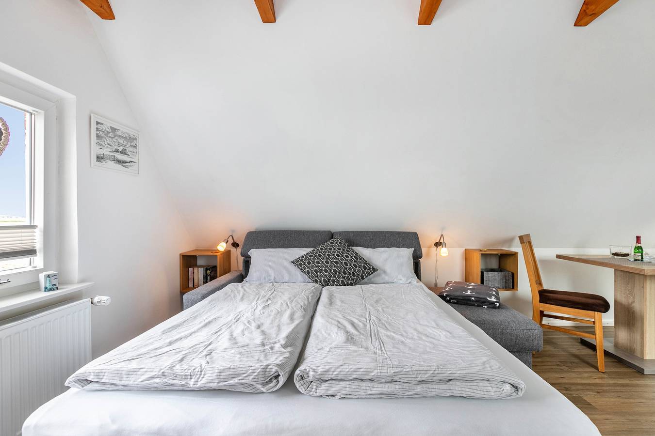 Ganze Wohnung, Ferienwohnung 'Huus Achtern Diek - 5' mit Privatterrasse und Wi-Fi in Nordstrand (Gemeinde), Nordstrand