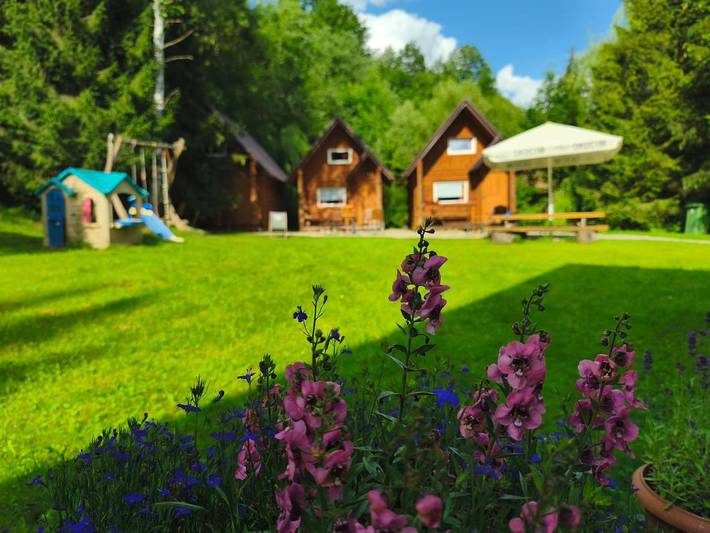 Domek letniskowy dla 4 osób, z Taras i Ogród oraz Widok w