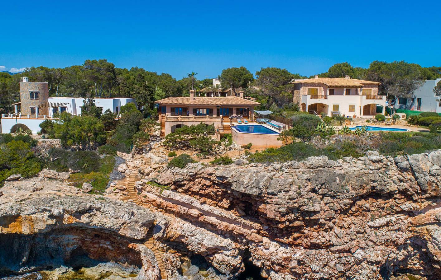 Oase mit Meerblick: Geräumiges Apartment mit Pool und Terrasse in Cala Barca, Santanyí