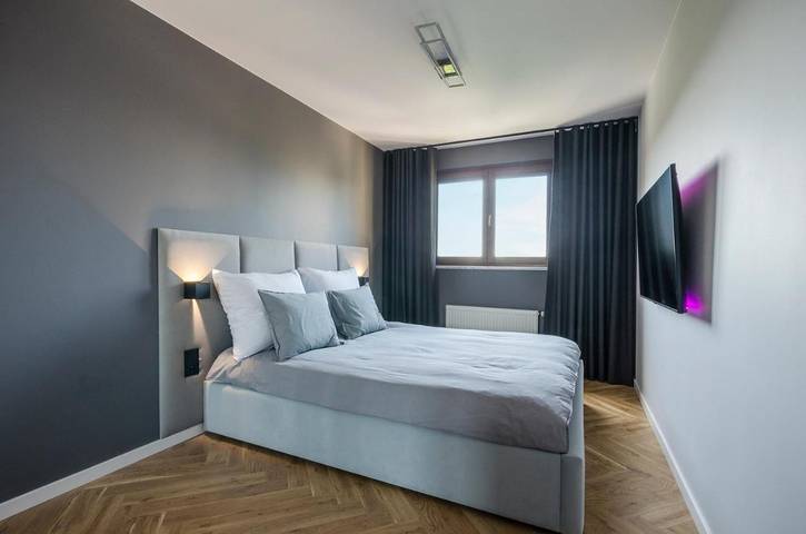 Apartament wakacyjny dla 4 osób, z balkon i widok w Zgierz