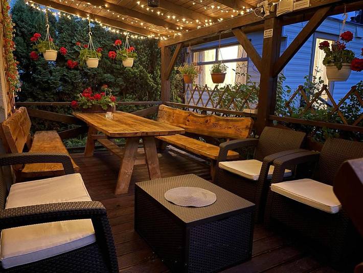 Camping für 6 Personen, mit Terrasse und Ausblick sowie Garten in Polen - 3