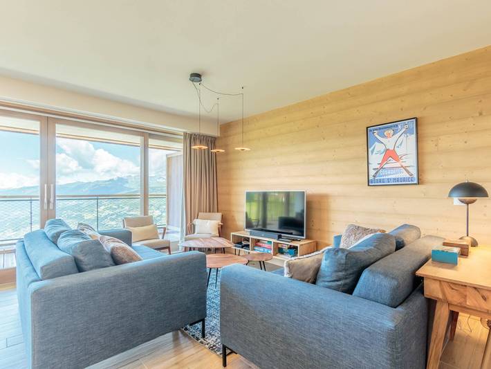 Gîte pour 10 personnes, avec sauna et piscine ainsi que balcon et jacuzzi dans Arc 1600