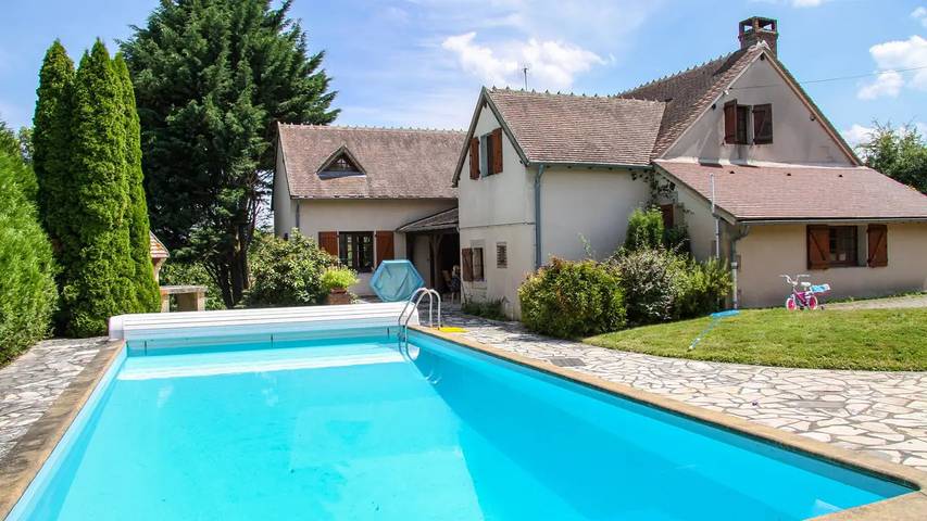 Maison de vacances pour 9 personnes, avec piscine et jardin