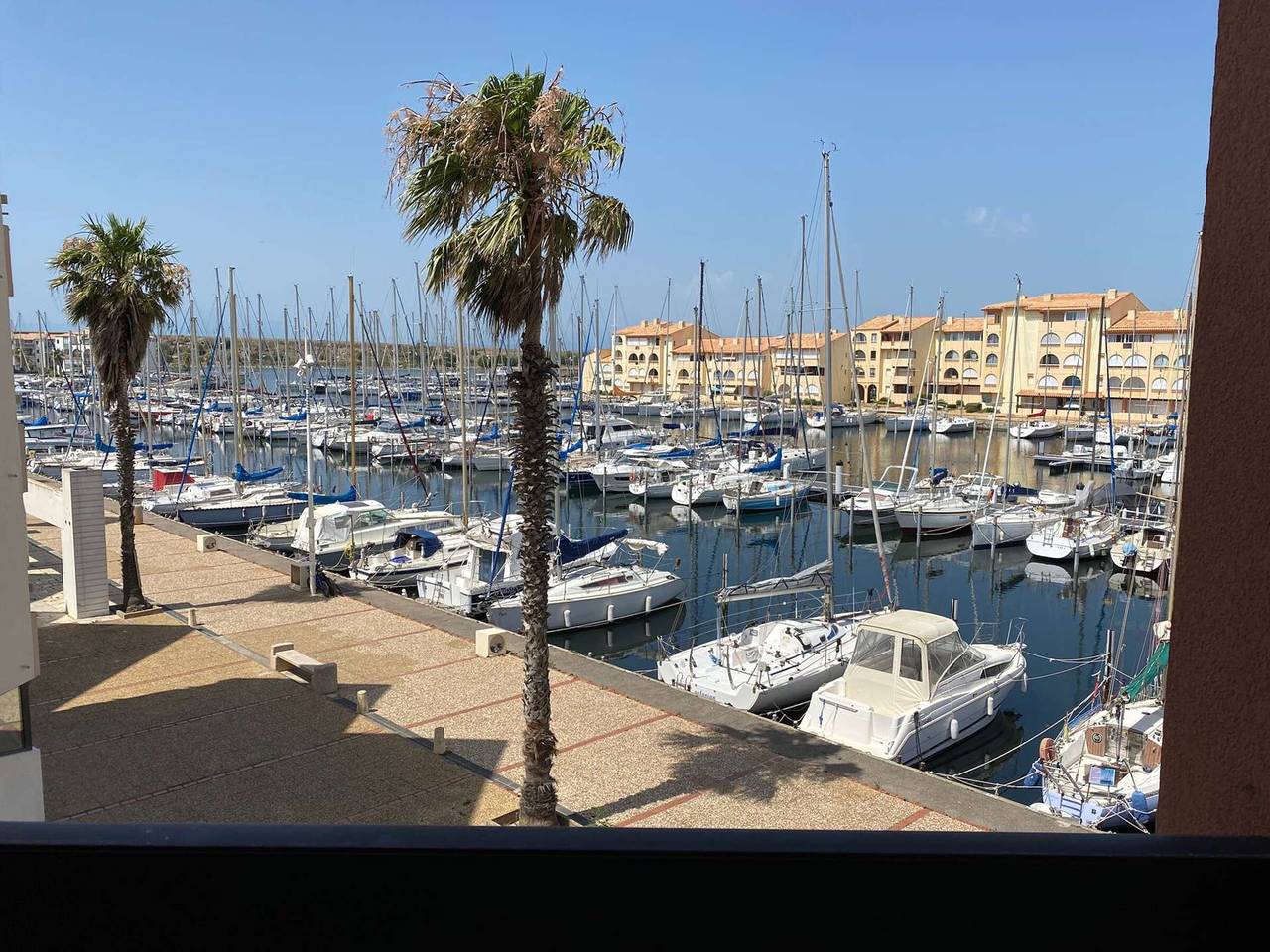 Entire apartment, 3-Room Apt with Ac for 4, Port View in Port Leucate in Port Leucate, Leucate