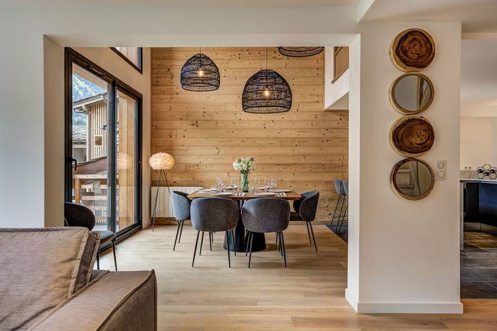Gîte pour 8 personnes, avec piscine et jacuzzi ainsi que balcon et sauna dans Mer de Glace - 4
