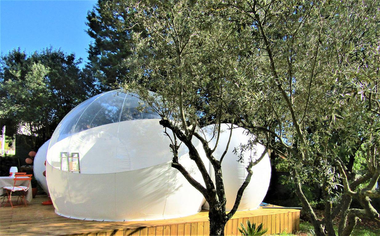 Logement insolite dans une bulle transparente in Trans-en-Provence, Région de Draguignan