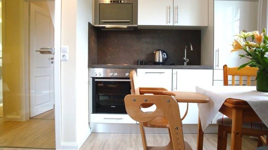 Vakantiewoning voor 2 personen, met balkon en tuin op Borkum