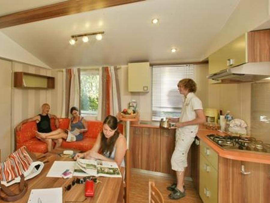 Camping le Pont de Mazerat - Mobilheim 4 personen - 4 Personen- 2 Schlafzimmer in Tamniès, Périgord Noir