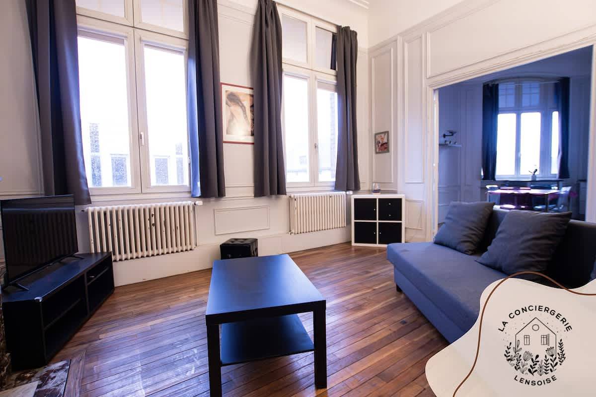 Ganze Wohnung, Centre Lens , L'Ohana• 75 m² • 4 pers • près Bollaert • Wi-Fi in Lens, Lens und Umgebung