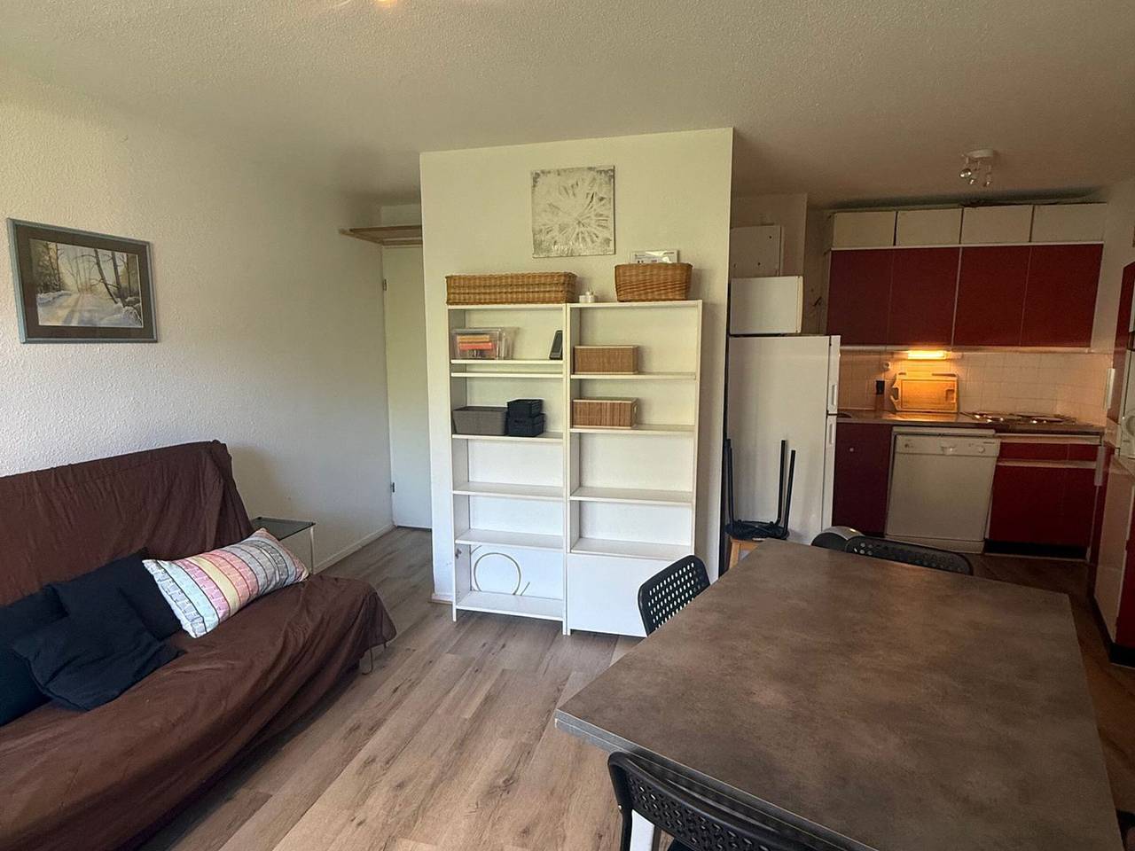 Ganze Wohnung, 2-Zimmer-Kabinenwohnung an der Piste, Balkon, Nichtraucher in Prapoutel, Les Adrets
