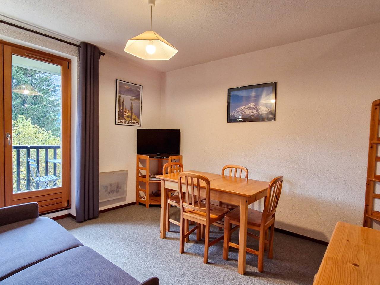 Studio entier, Studio cabine confortable à Flaine, balcon sud, proche pistes in Flaine, Arâches-la-Frasse