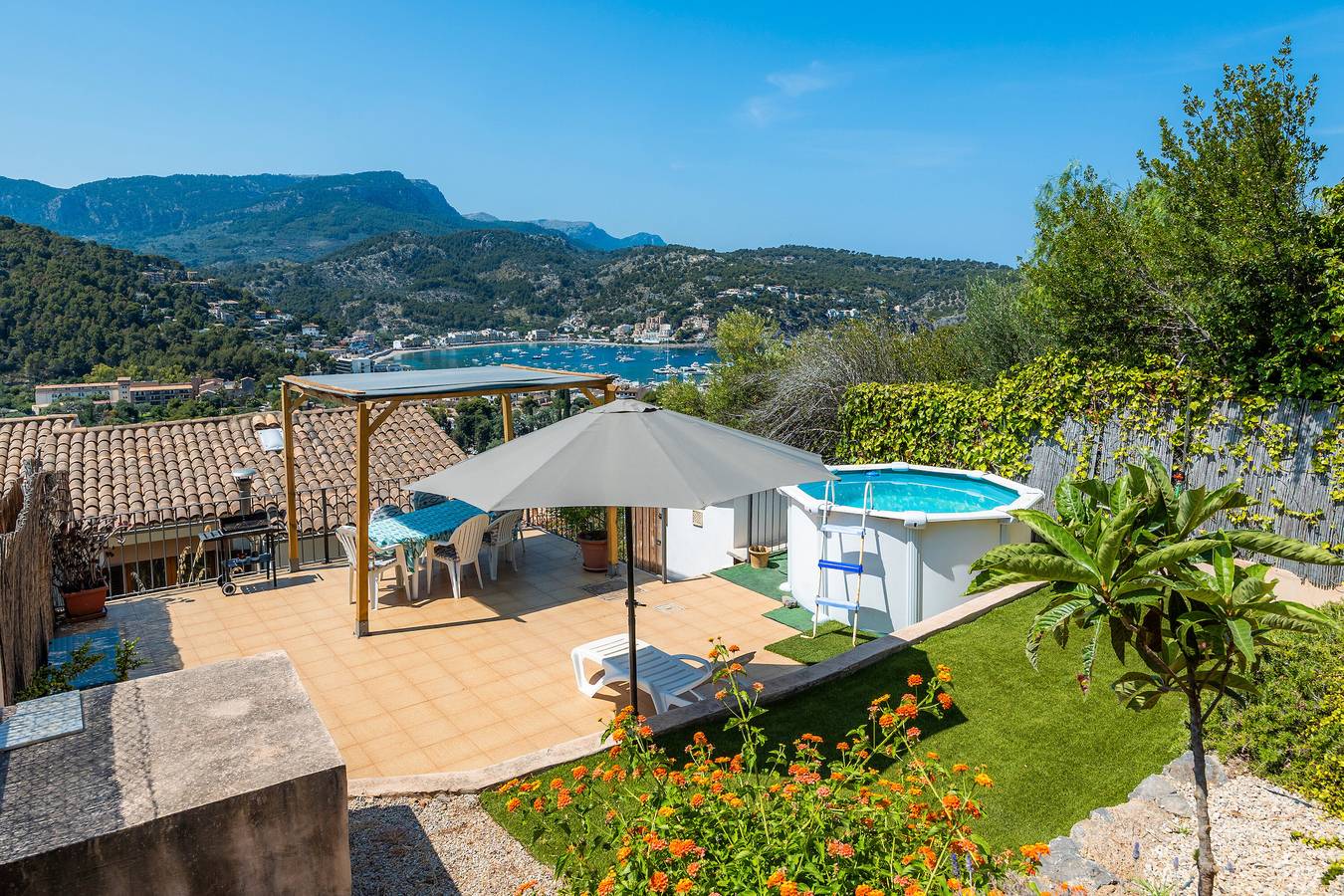 Hel lejlighed, Apartment 'Sa Torreta Luxury Views' with Sea View, Private Terrace and Wi-Fi in Port de Sóller, Sóller