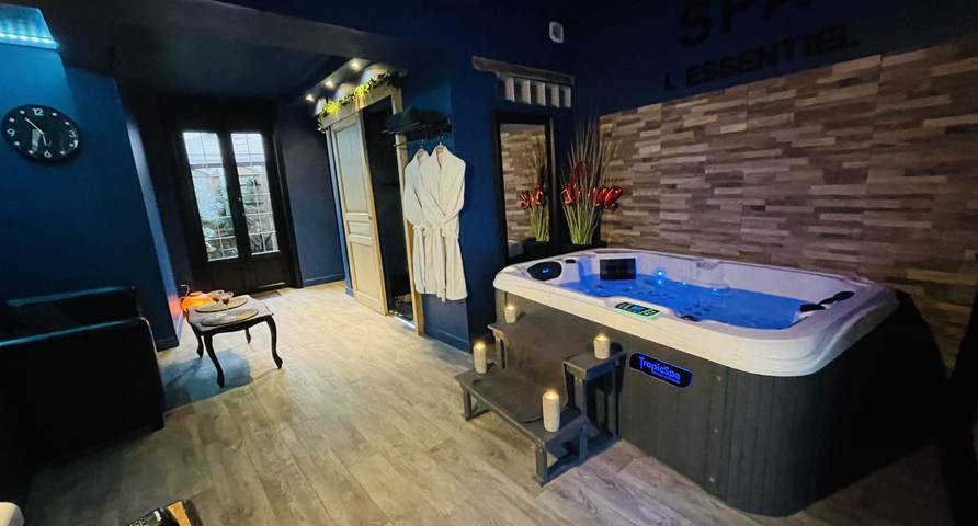 Chambre d’hôte pour 2 personnes, avec jacuzzi et terrasse