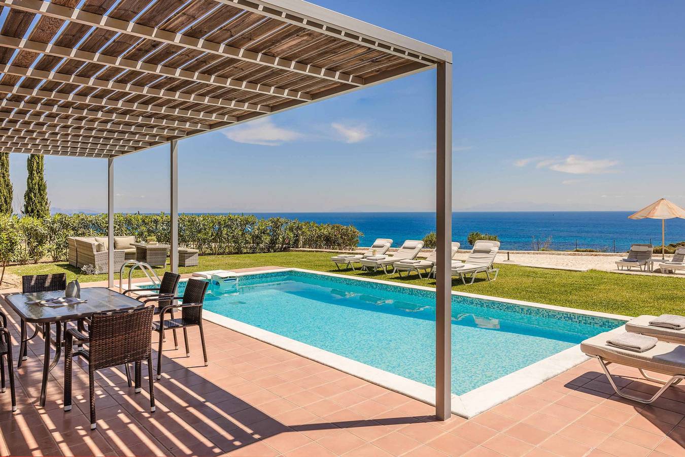 Villa für 8 Personen mit Balkon in Skala, Kefalonia
