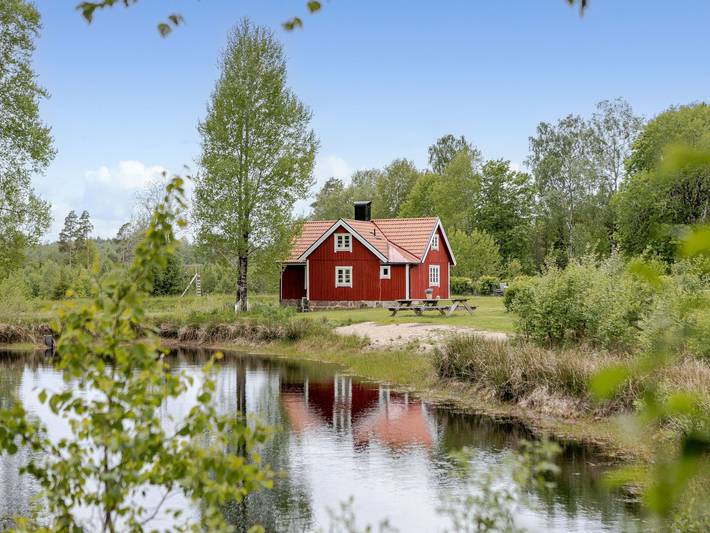 Feriehus for 4 personer, med hage i Halland