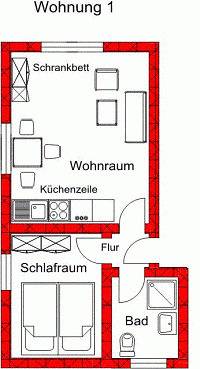 Ganze Ferienwohnung, Gästehaus Wangerland - Fw Wohnung 1 - Am Tief 19 in Horumersiel, Wangerland